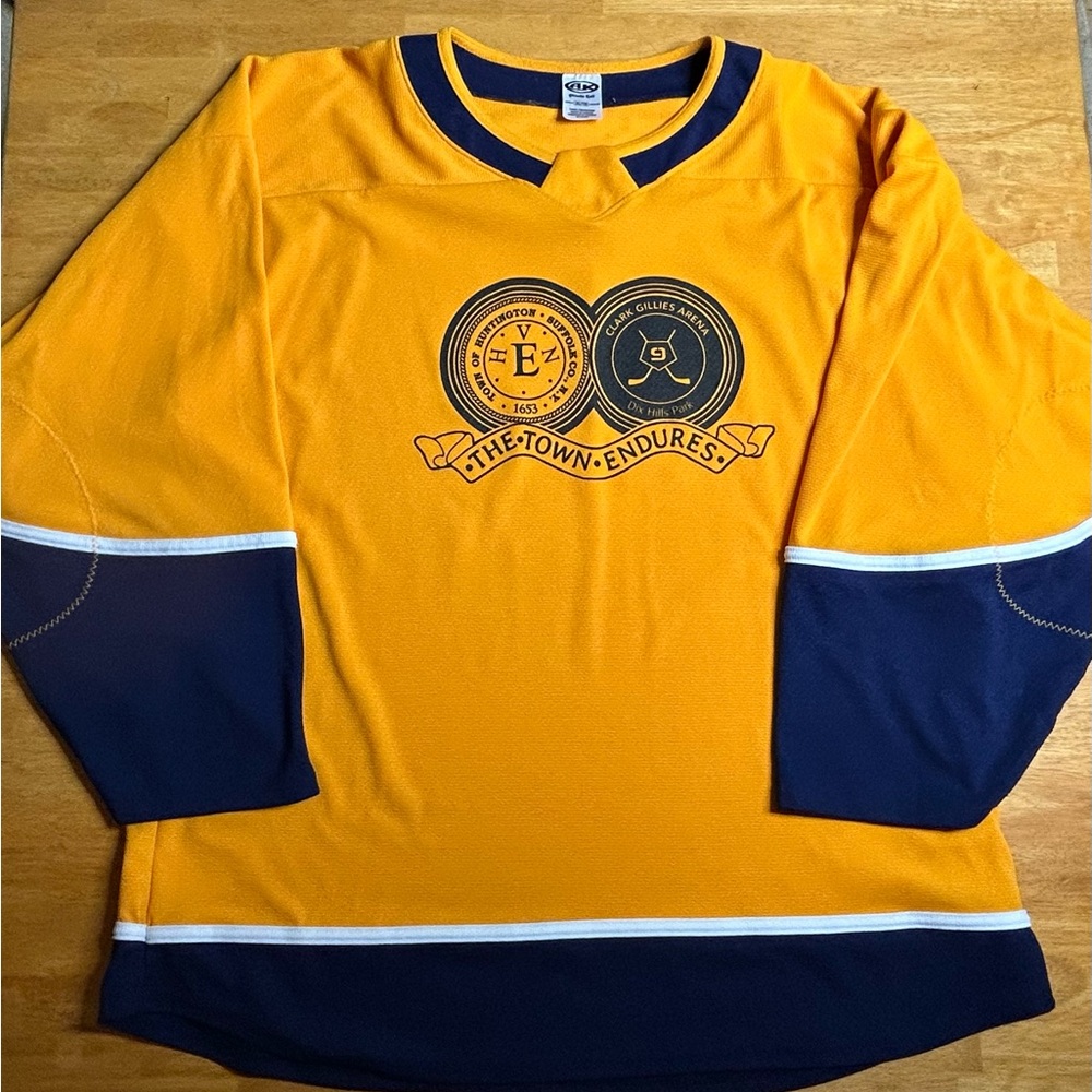 Dix Hills Park Clark Gillies Arena Athletic Knit Game Jersey #10 Ice Hockey